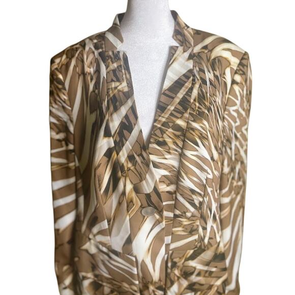 Basler Marrakesh Gold Single Button Blazer US Size 14 NWT - Picture 2 of 11